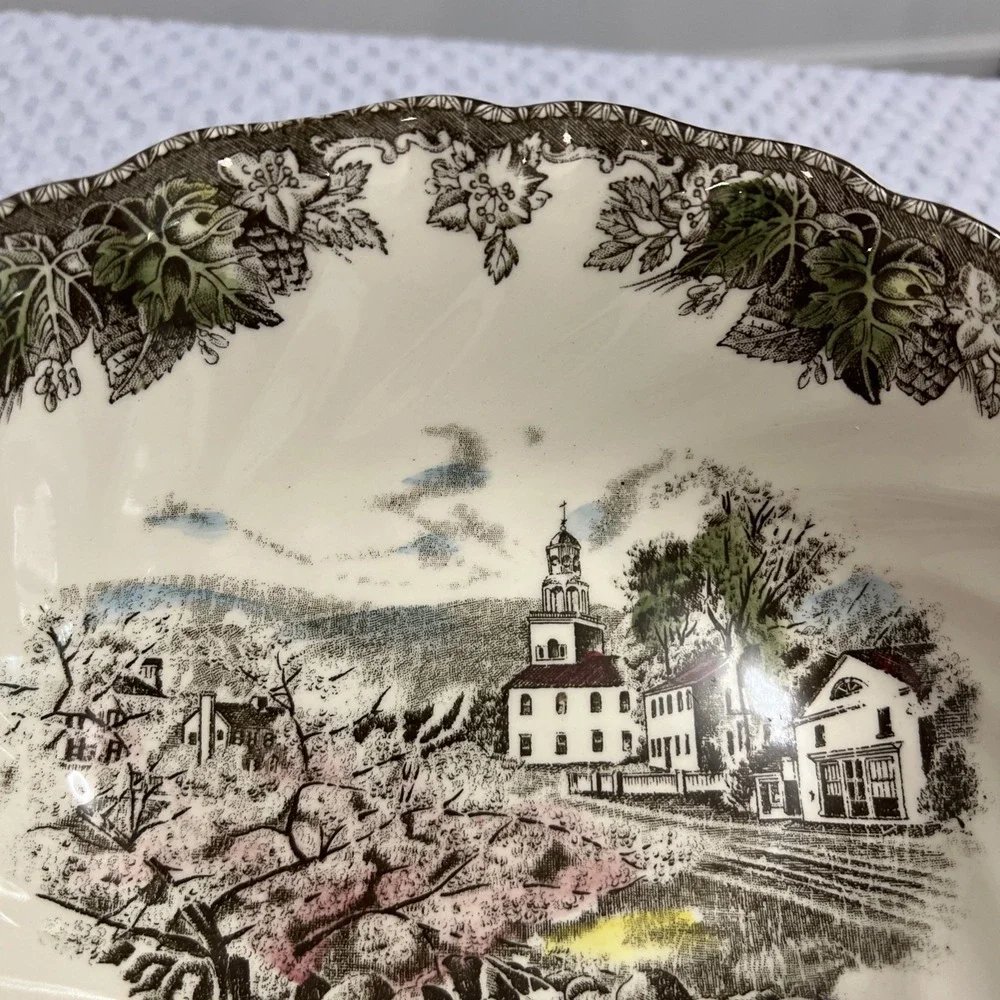Vintage Johnson Brothers Friendly Village Vegetable Bowl 9
